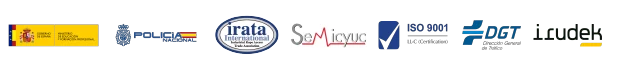 Acreditaciones: Generalitat de Catalunya, Institut de Seguretat Pública de Catalunya, Policía Nacional, IRATA, SEMICYUC, ISO 9001, DGT, Irudek y Gobierno de España (Ministerio de Educación y Formación Profesional)
